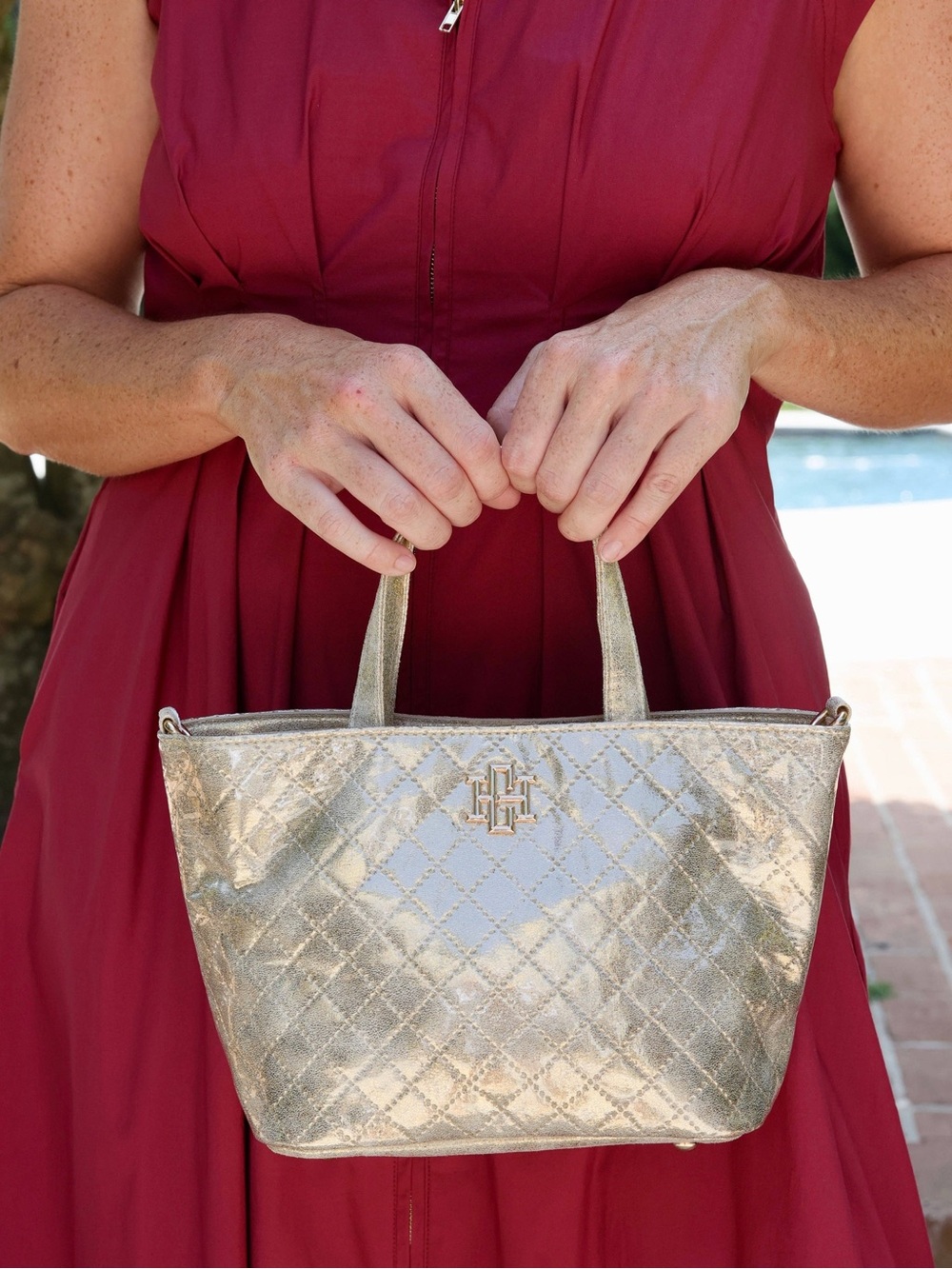 Caroline Hill Maren Champagne Pop Mini Tote